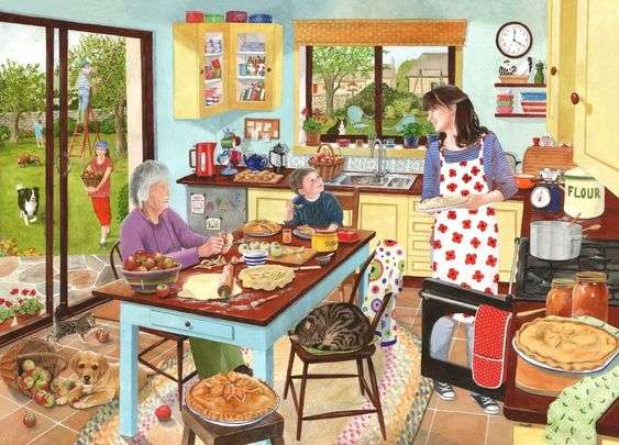 Family baked goods jigsaw puzzle online