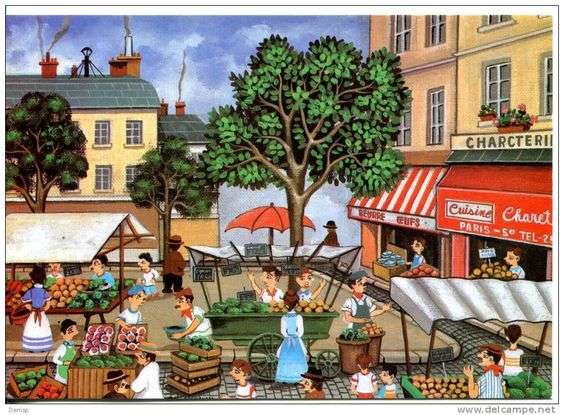 marché aux légumes en ville puzzle en ligne
