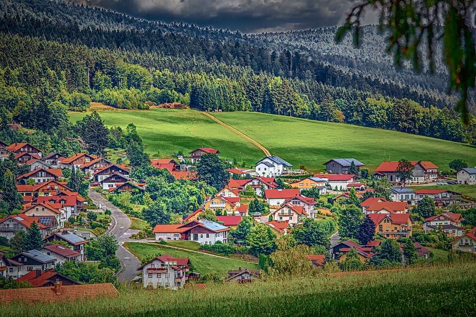 Bavarian town. jigsaw puzzle online