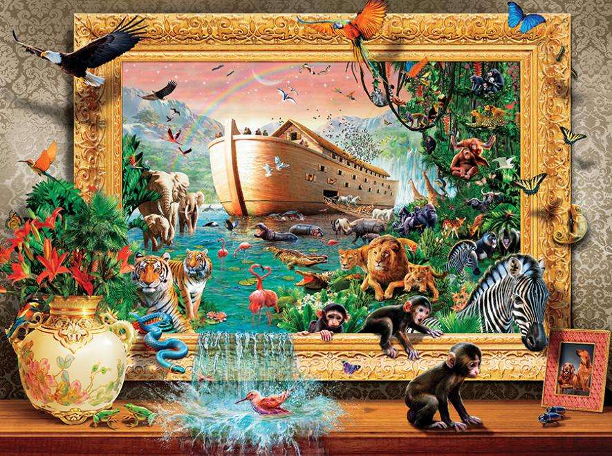 Fuja da arca de Noé. puzzle online
