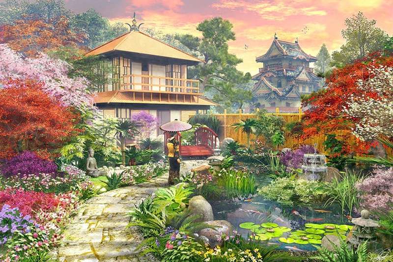 Jardim japonês puzzle online