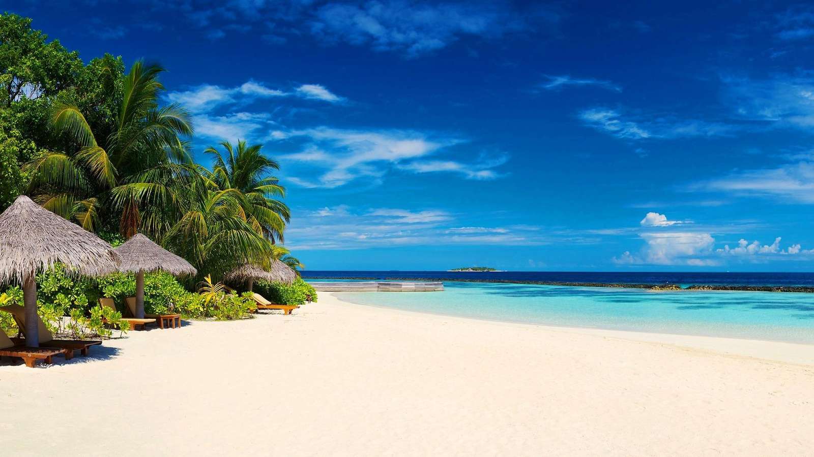 Gyönyörű Maldív-szigetek. kirakós online