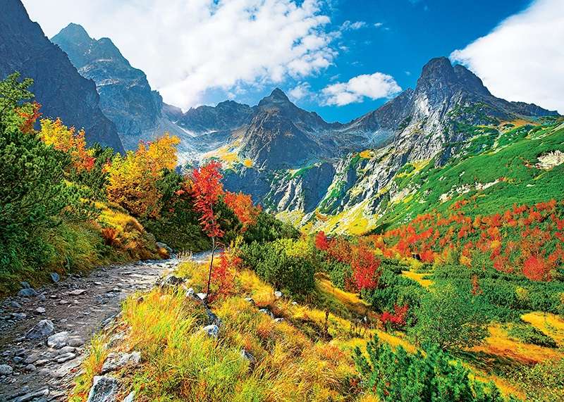 美しい秋の風景。 オンラインパズル