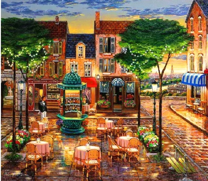 Paris cafe. jigsaw puzzle online