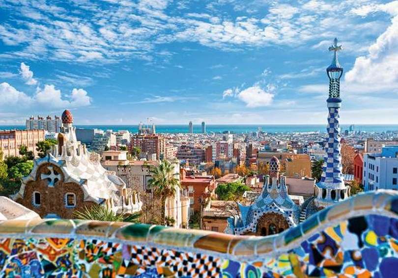 Панорама Барселоны пазл онлайн