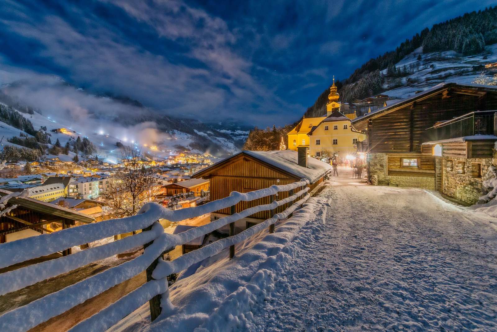 Зима в Австрия онлайн пъзел