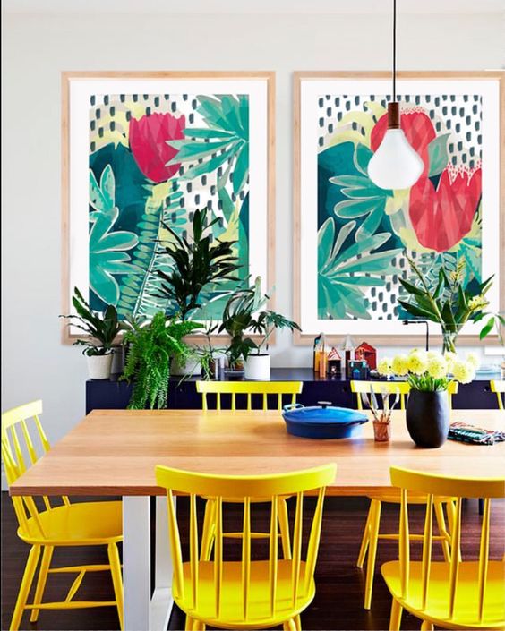 Colorful dining room online puzzle