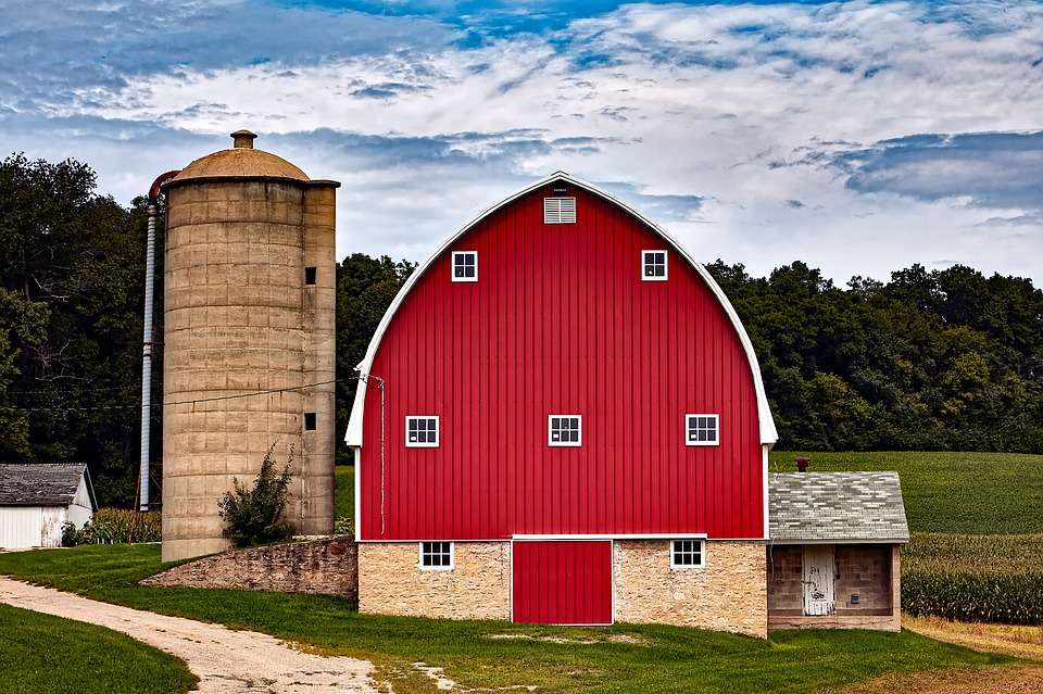 Wisconsin - edificios de granj rompecabezas en línea