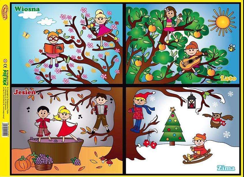 Jahreszeiten für Kinder Puzzlespiel online