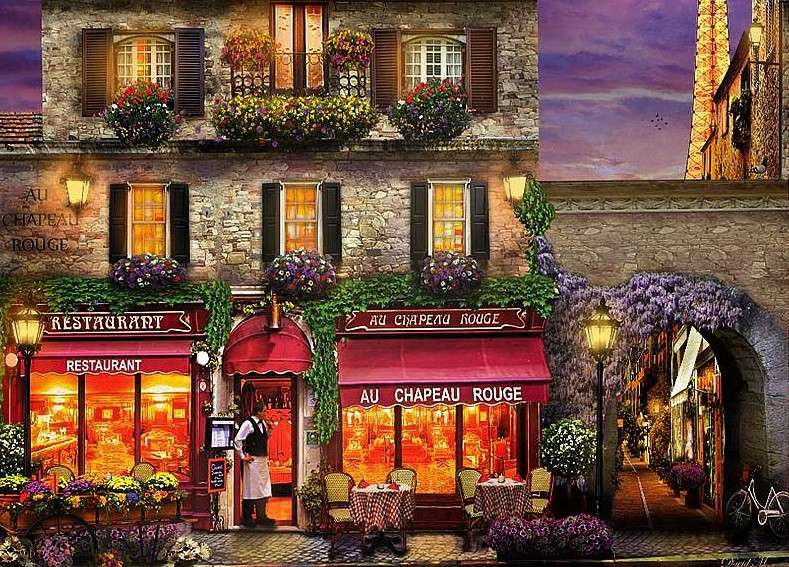 restaurant parizian. puzzle online