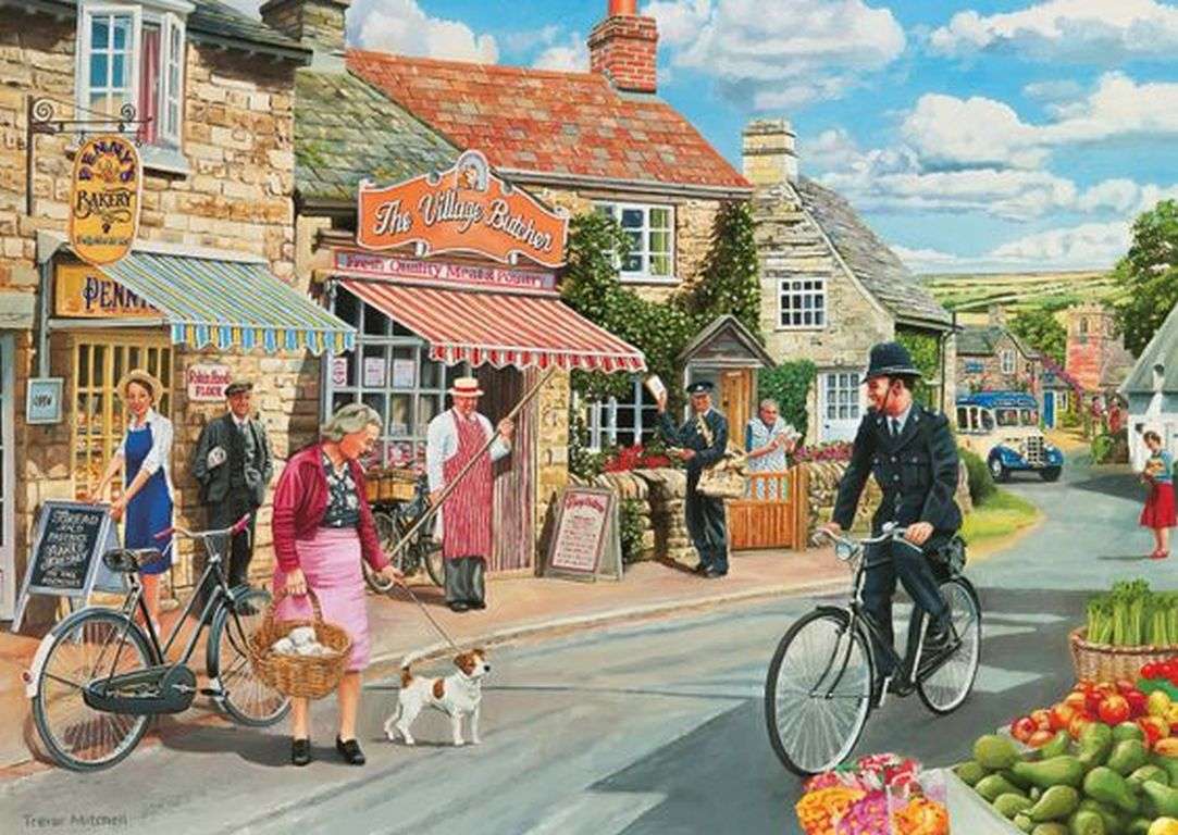 Morning in the town jigsaw puzzle online
