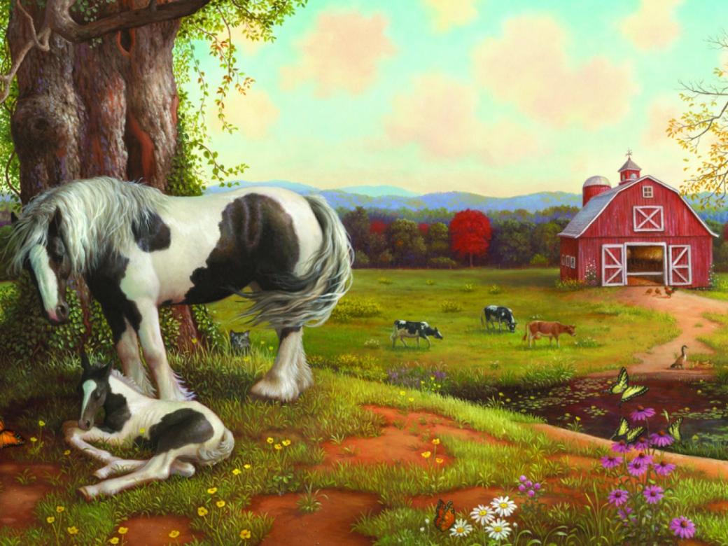 Animals on the farm. online puzzle