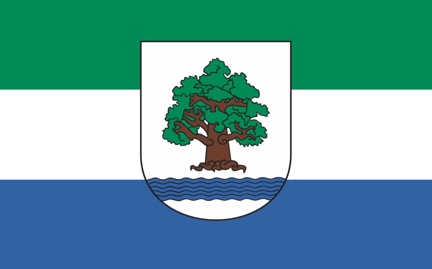 Konstancin-Jeziorna Flagge Online-Puzzle