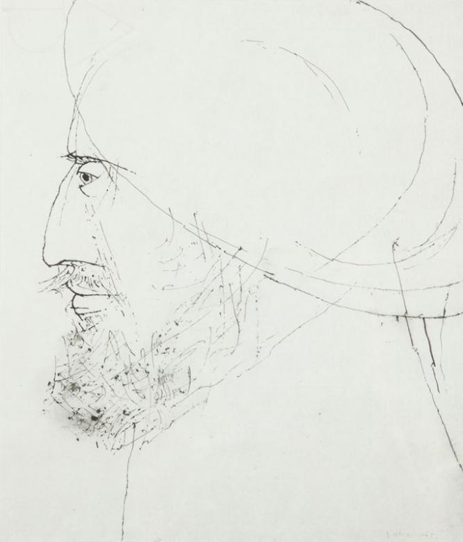 Portret van een man met een baard legpuzzel online