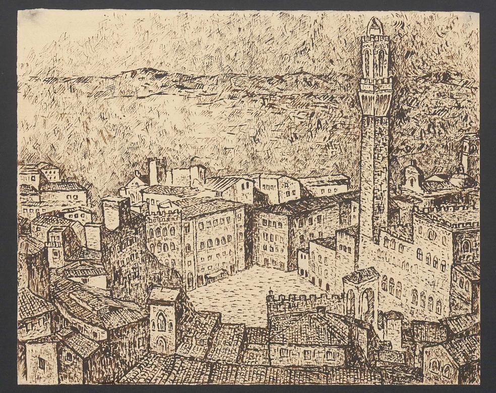 Siena - italské město online puzzle