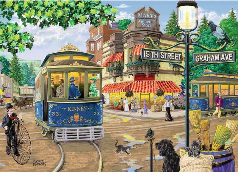 Old trams jigsaw puzzle online