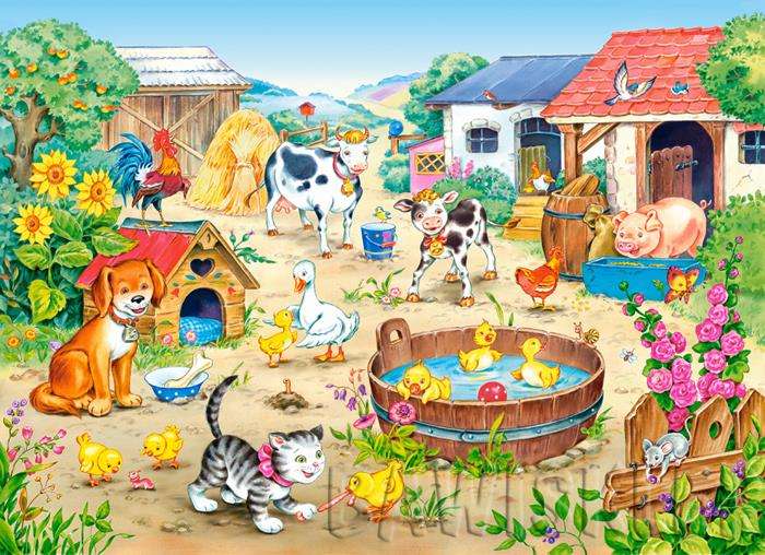 Happy animals. online puzzle