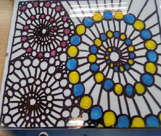 Vetro colorato puzzle online
