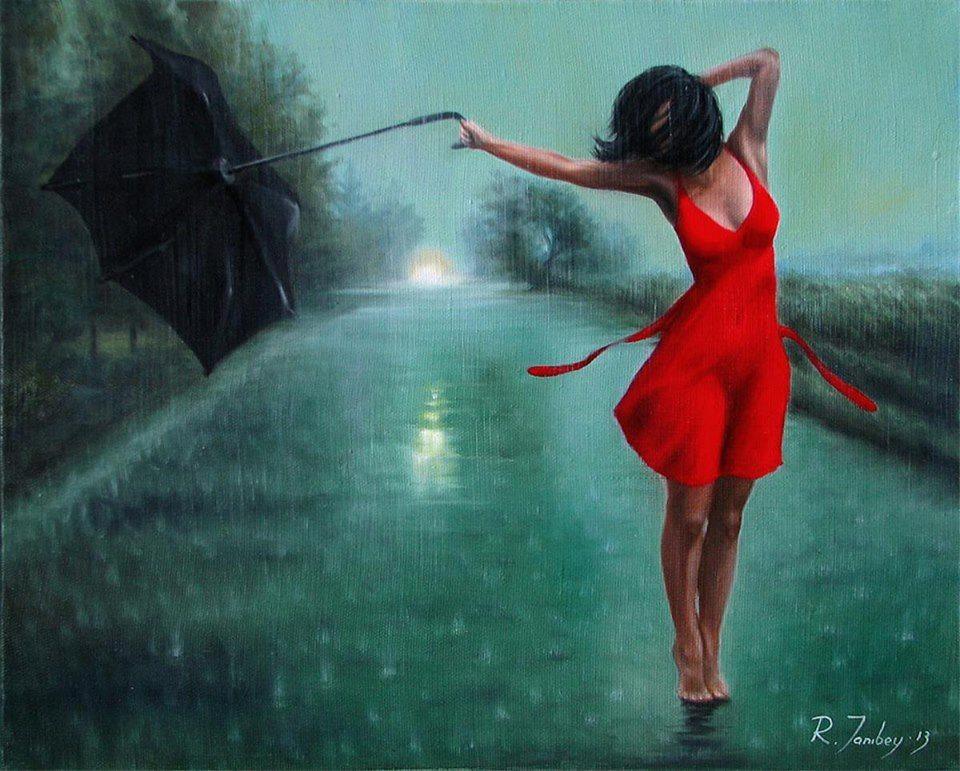 Dance with an umbrella jigsaw puzzle online