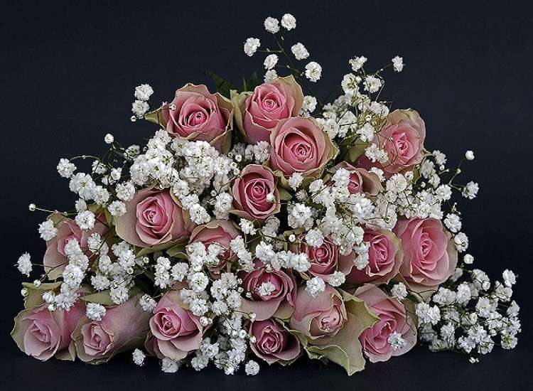 Blumenstrauß aus Rosen Puzzlespiel online