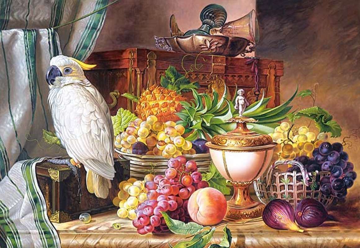 Still life with a parrot. online puzzle