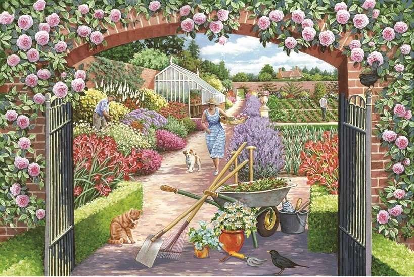 A garden picture. online puzzle