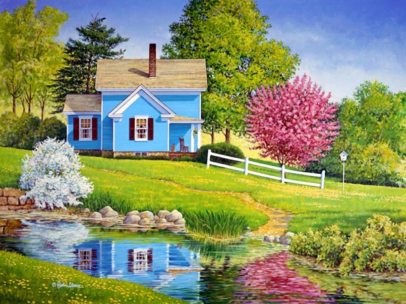spring in the countryside jigsaw puzzle online
