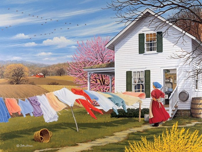 Spring in the countryside. jigsaw puzzle online