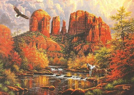 A majestic landscape. jigsaw puzzle online