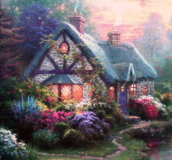 Cottage di primavera puzzle online