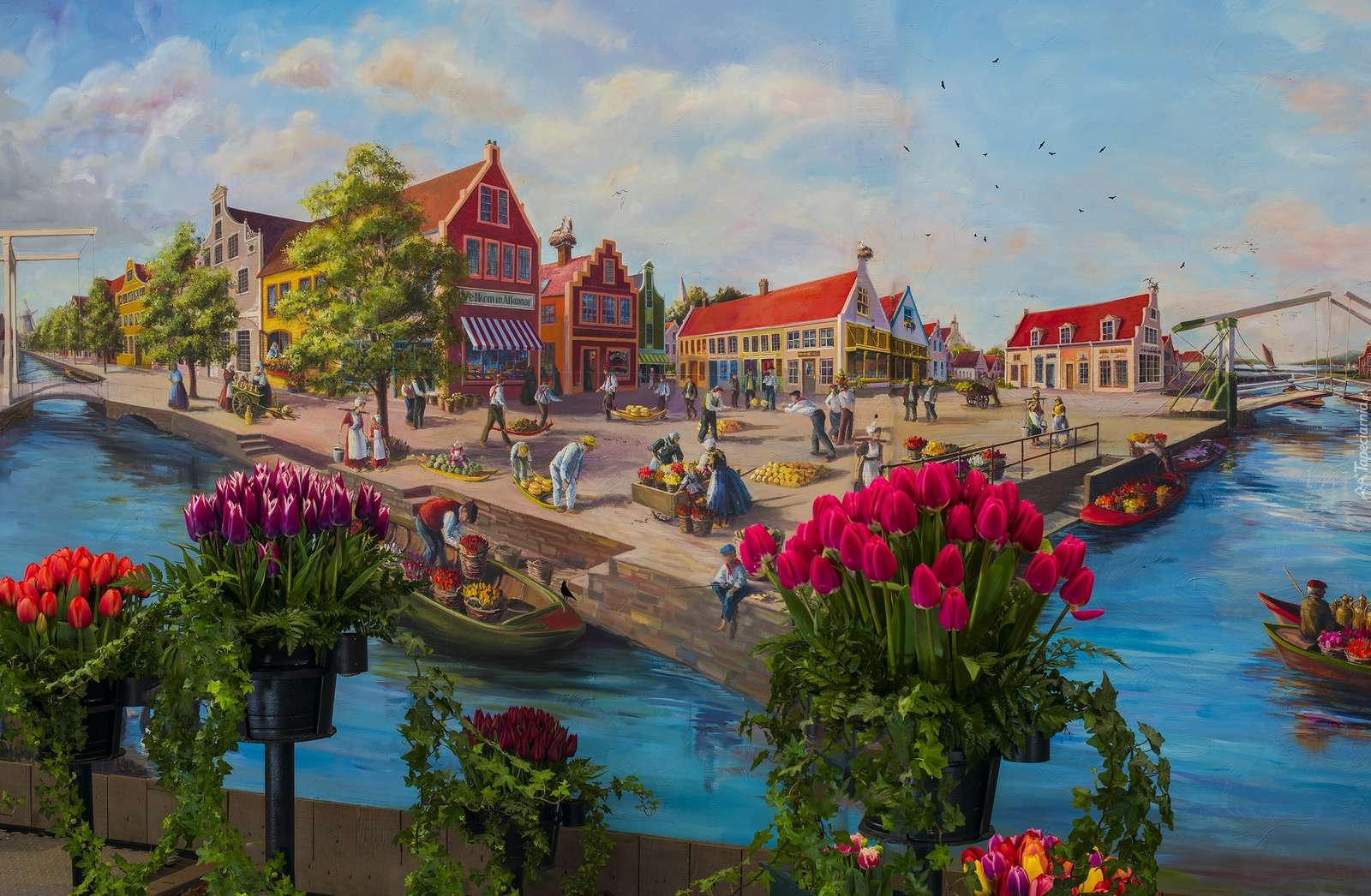 Holländische Landschaft Puzzlespiel online
