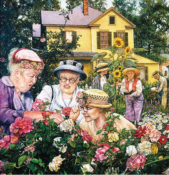 At the gardening club. online puzzle