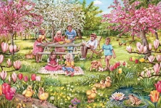 In the garden. online puzzle