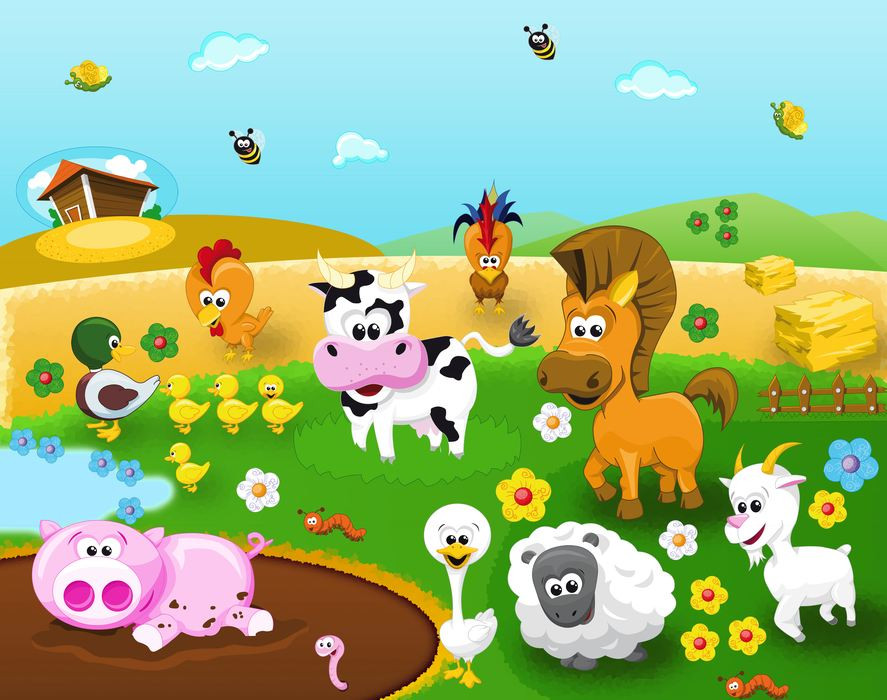 Farm with animals online puzzle