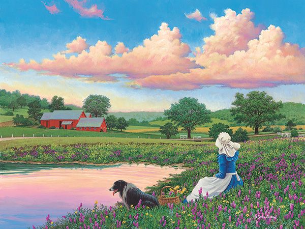 Pink clouds. jigsaw puzzle online