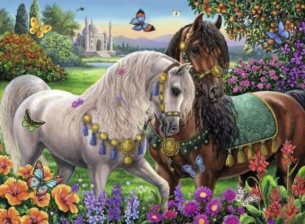 Krásné koně. online puzzle