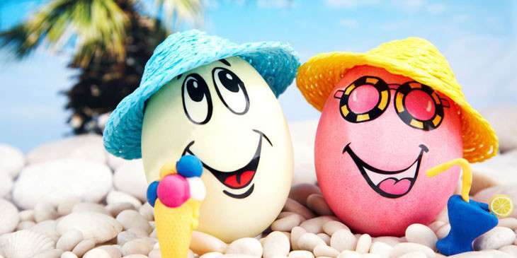 Laughing eggs jigsaw puzzle online