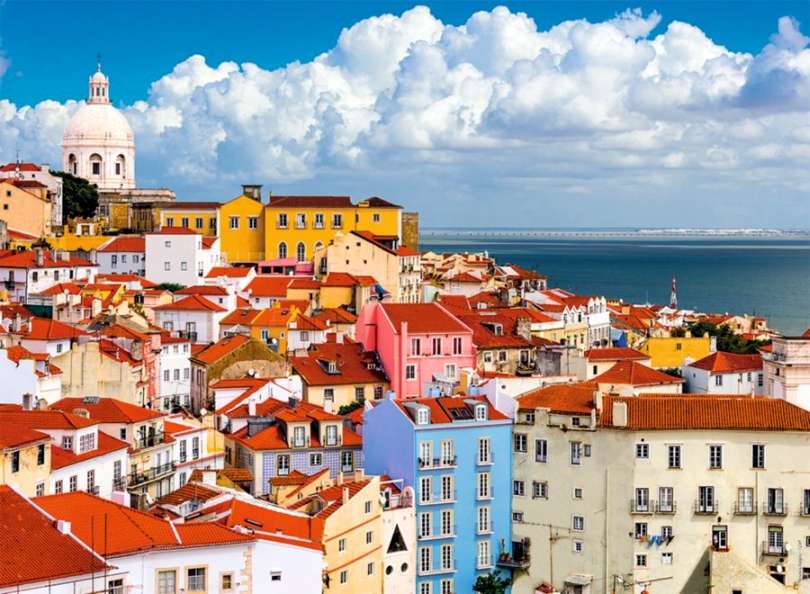 Panorama von Lissabon Online-Puzzle