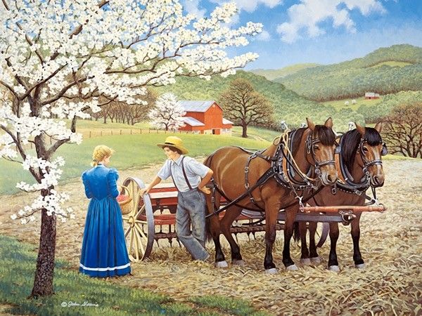 A rural date. jigsaw puzzle online