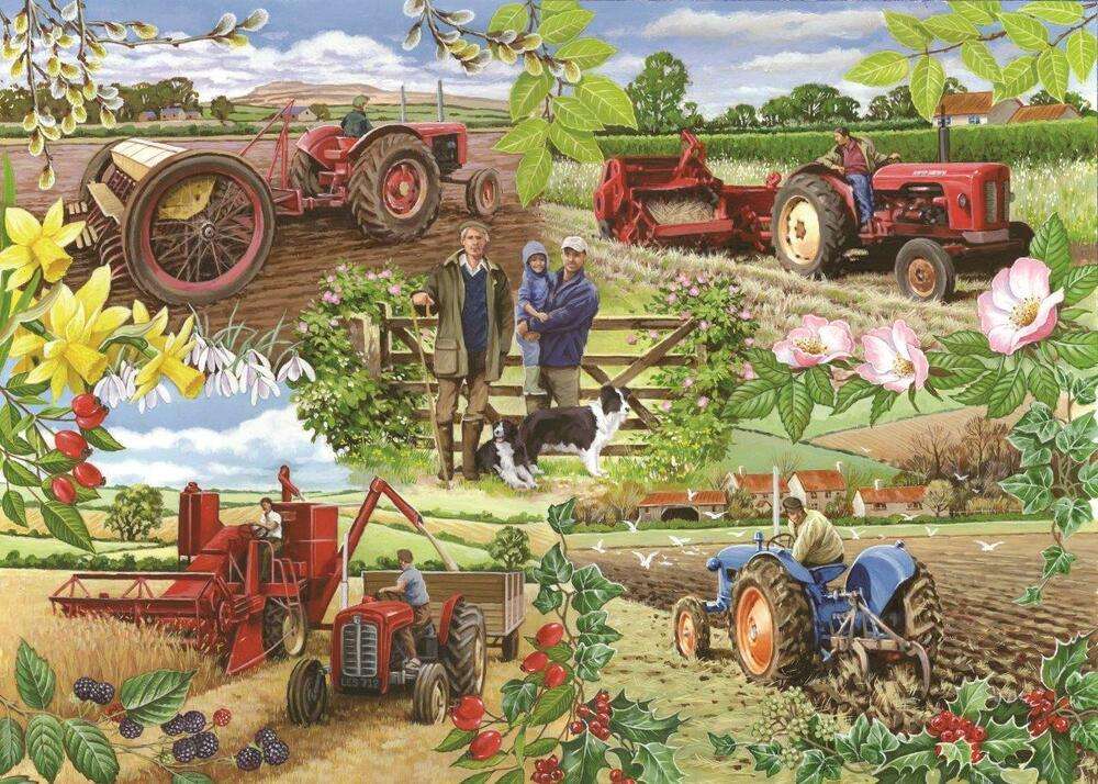 Земеделски пейзаж. онлайн пъзел