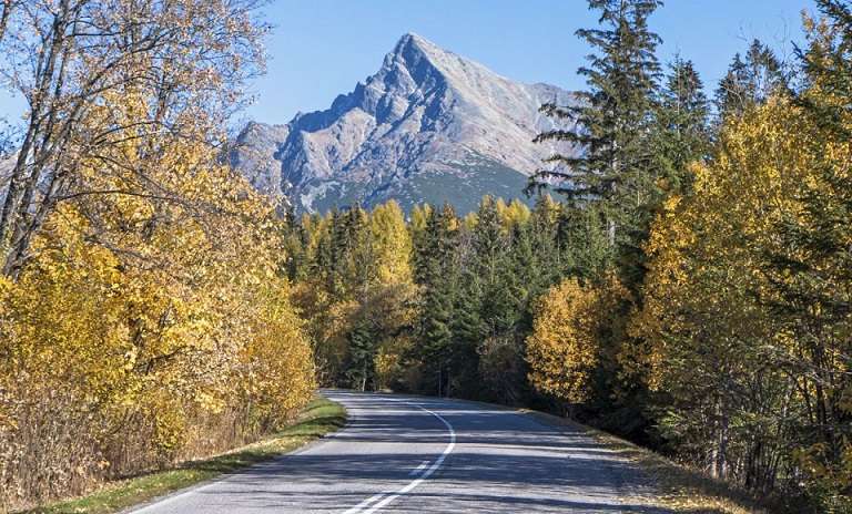 Планини през есента. онлайн пъзел