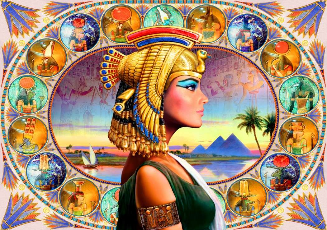 Ägypten. Schwierige Rätsel. Online-Puzzle