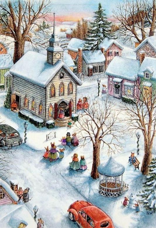 Zimowy obrazem puzzle