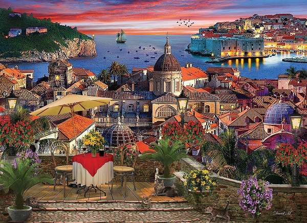 Dubrovnik. Chorvatské město. online puzzle
