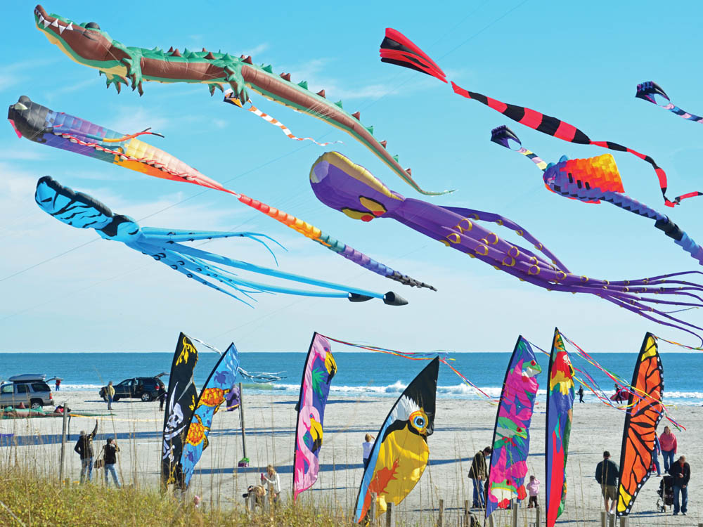 Kites από τη θάλασσα. online παζλ