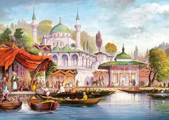 Moschee in Istanbul. Online-Puzzle