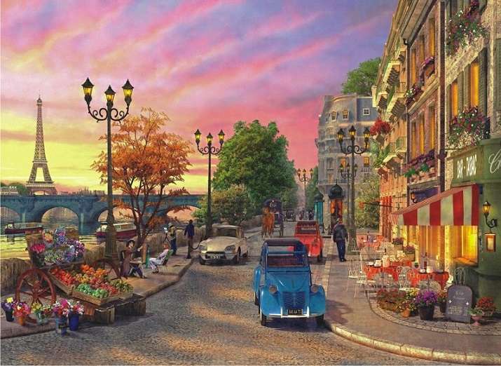 On the Paris street. jigsaw puzzle online
