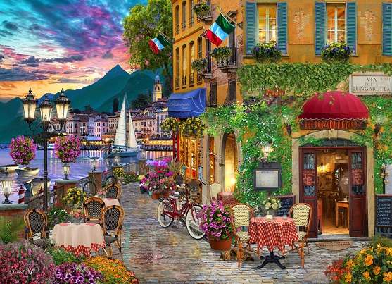 Italian town - Game puzzle online puzzle