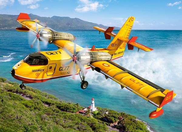 Airplane over land. jigsaw puzzle online