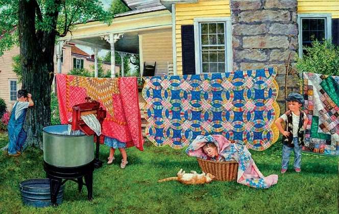 Puzzle: great laundry. jigsaw puzzle online